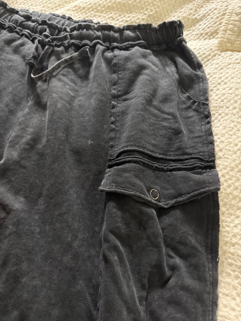 Three Bird Nest Game On Cargo Wide Leg Pants - Picture 7 of 7